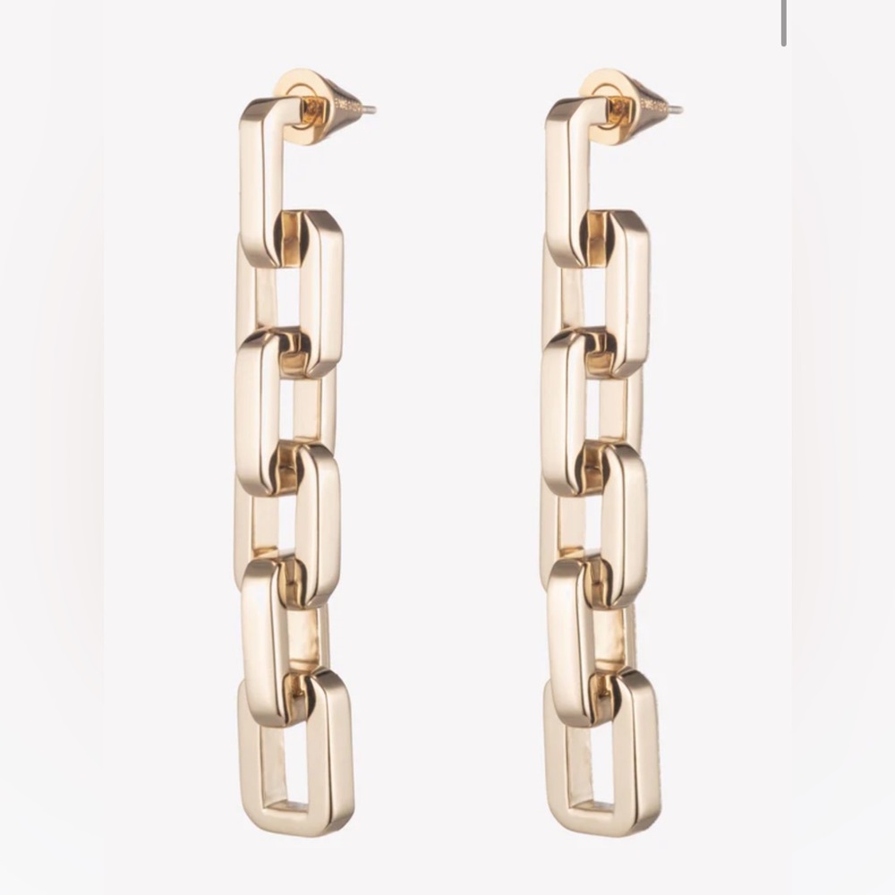 EDDIE BORGO 12 karat gold supra link drop earrings
$250.00 USD *Brand New*